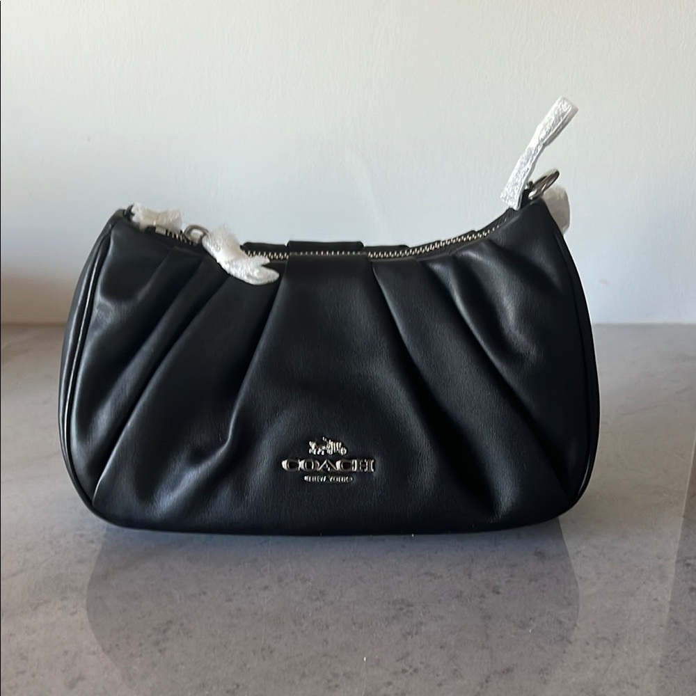 Coach Black Leather Shoulder Bag